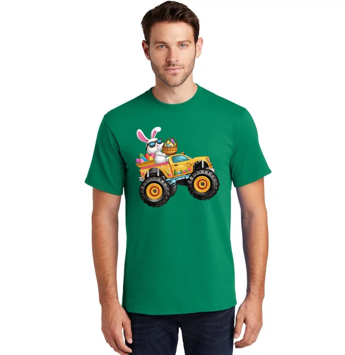 Easter Bunny Riding Monster Truck Adventure Tall T-Shirt