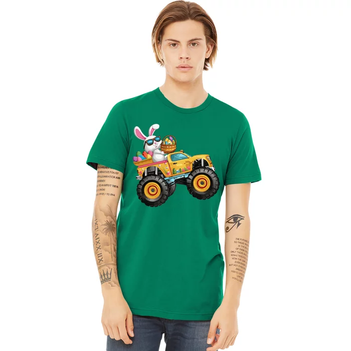 Easter Bunny Riding Monster Truck Adventure Premium T-Shirt