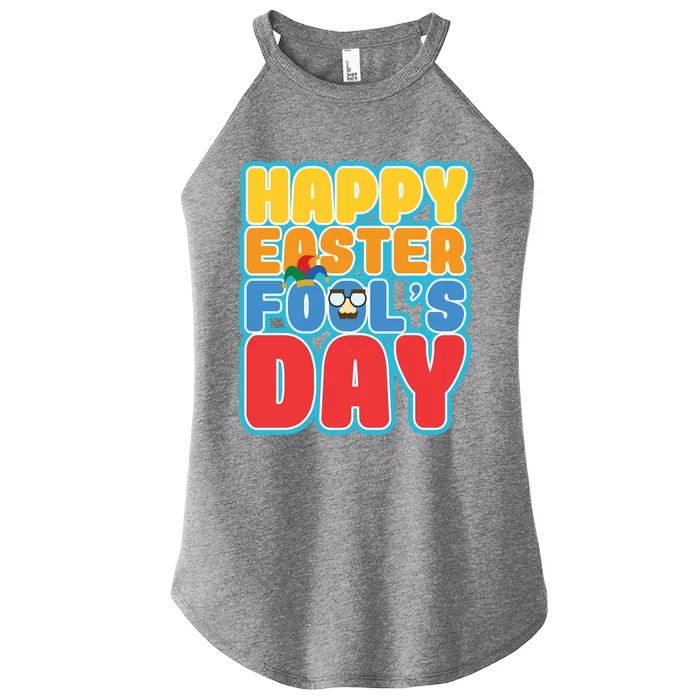 Easter Bunny Rabbit Eggs April 1 Fools Day Gift Women’s Perfect Tri Rocker Tank