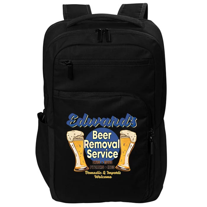 Edward's Beer Removal Service Funny Party Ing Gift Impact Tech Backpack