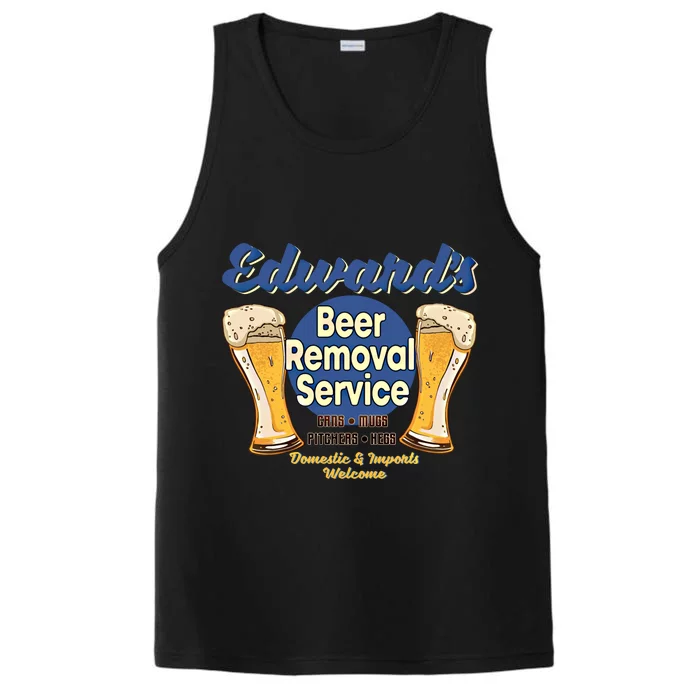 Edward's Beer Removal Service Funny Party Ing Gift Performance Tank