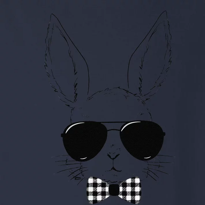 Easter Bunny Rabbit With Glasses Easter Day Toddler Long Sleeve Shirt