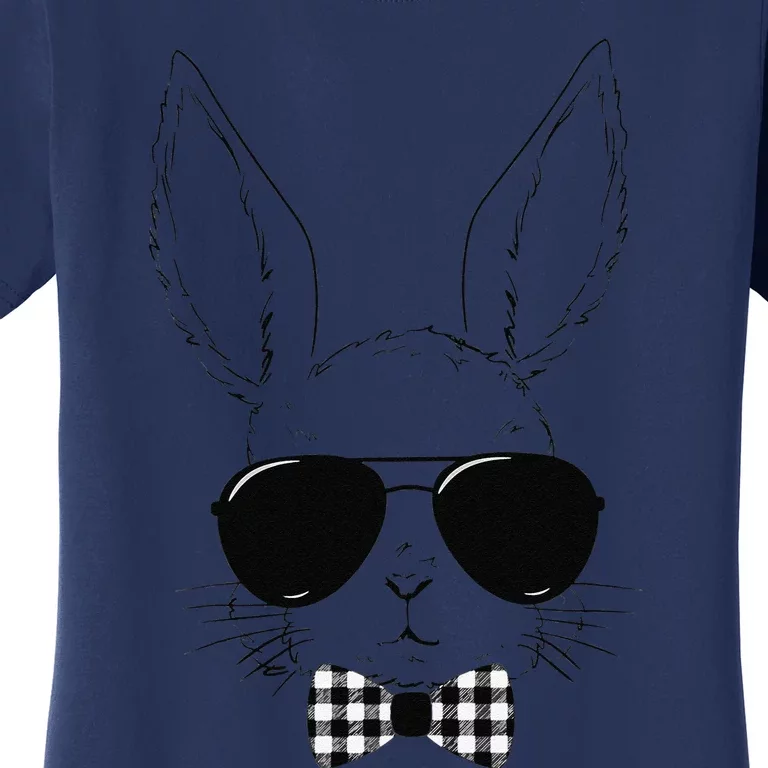 Easter Bunny Rabbit With Glasses Easter Day Women's T-Shirt