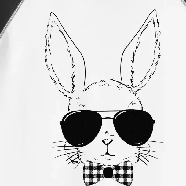 Easter Bunny Rabbit With Glasses Easter Day Toddler Fine Jersey T-Shirt