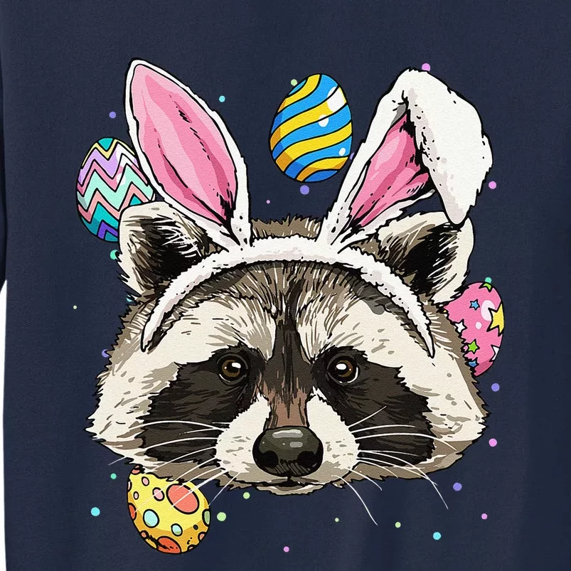 Easter Bunny Raccoon Lover Funny Easter Raccoon Tall Sweatshirt