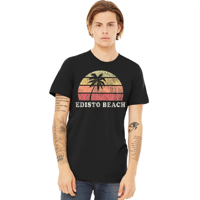 Edisto Beach Sc Vintage 70s Retro Throwback Design Premium T-Shirt