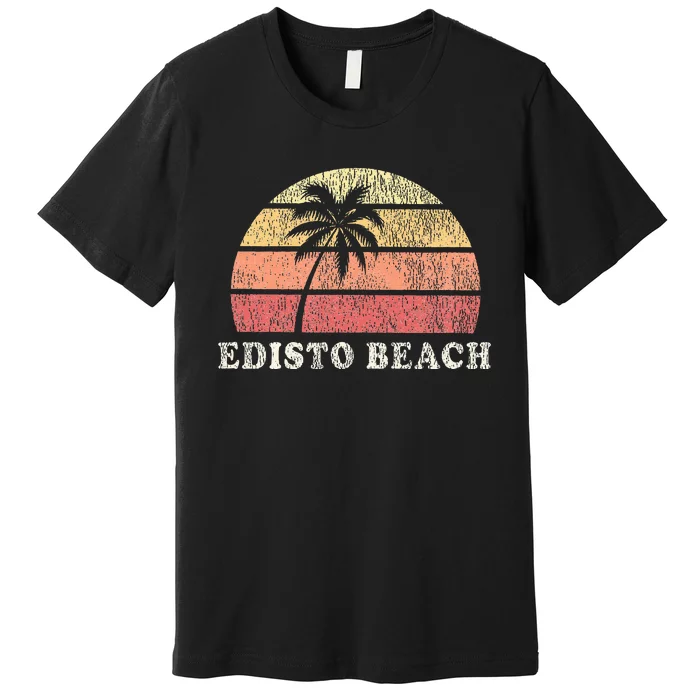 Edisto Beach Sc Vintage 70s Retro Throwback Design Premium T-Shirt