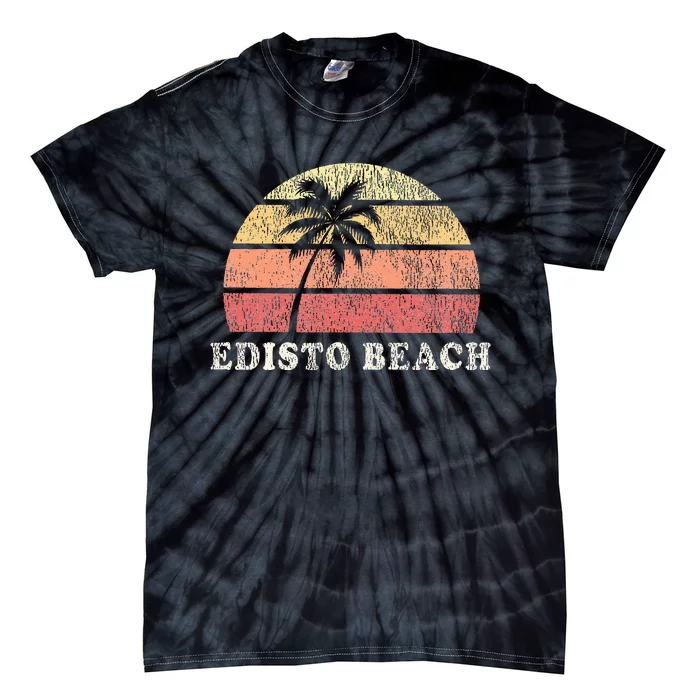 Edisto Beach Sc Vintage 70s Retro Throwback Design Tie-Dye T-Shirt