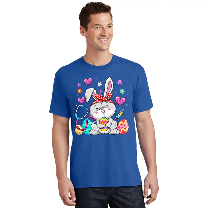 Easter Bunny Stethoscope Eggs Nurse Easter Nursing Medical Gift T-Shirt