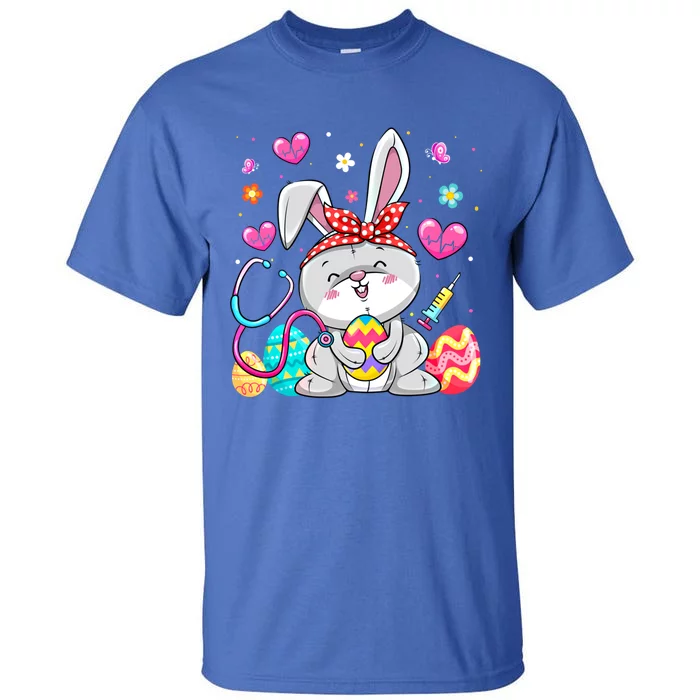 Easter Bunny Stethoscope Eggs Nurse Easter Nursing Medical Gift Tall T-Shirt