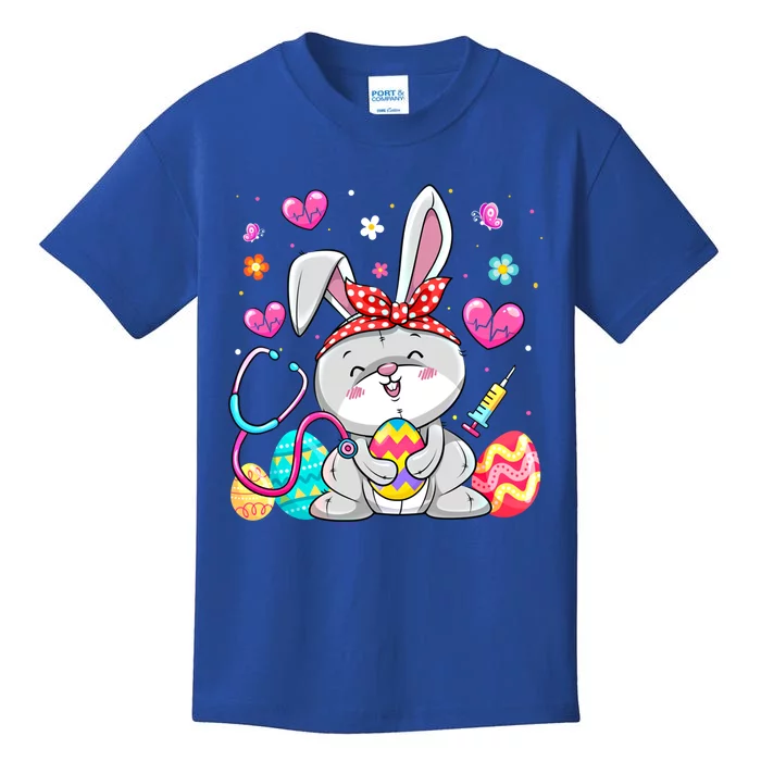 Easter Bunny Stethoscope Eggs Nurse Easter Nursing Medical Gift Kids T-Shirt