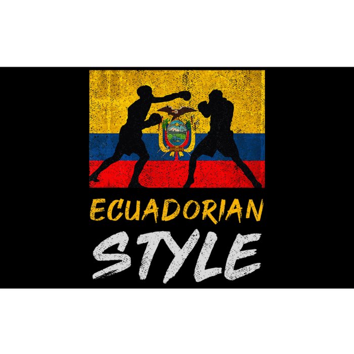 Ecuadorian Boxing Style Ecuador Pride Boxing Bumper Sticker