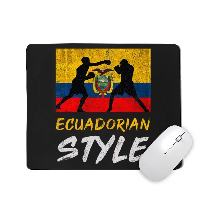 Ecuadorian Boxing Style Ecuador Pride Boxing Mousepad