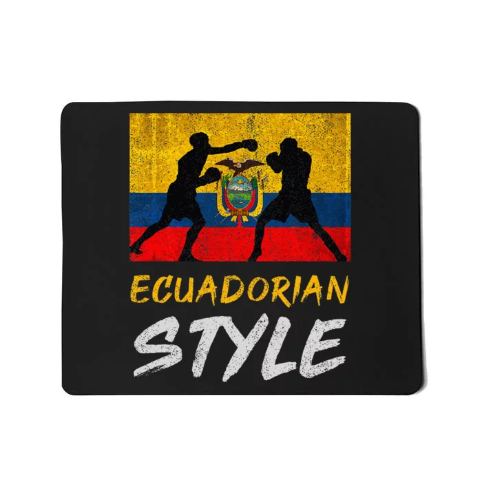 Ecuadorian Boxing Style Ecuador Pride Boxing Mousepad