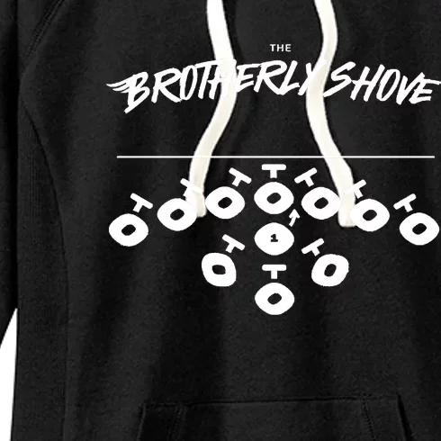 Eagles Brotherly Shove Women's Fleece Hoodie