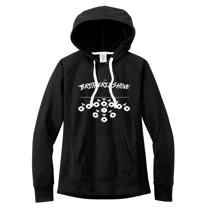 Eagles Brotherly Shove Women's Fleece Hoodie