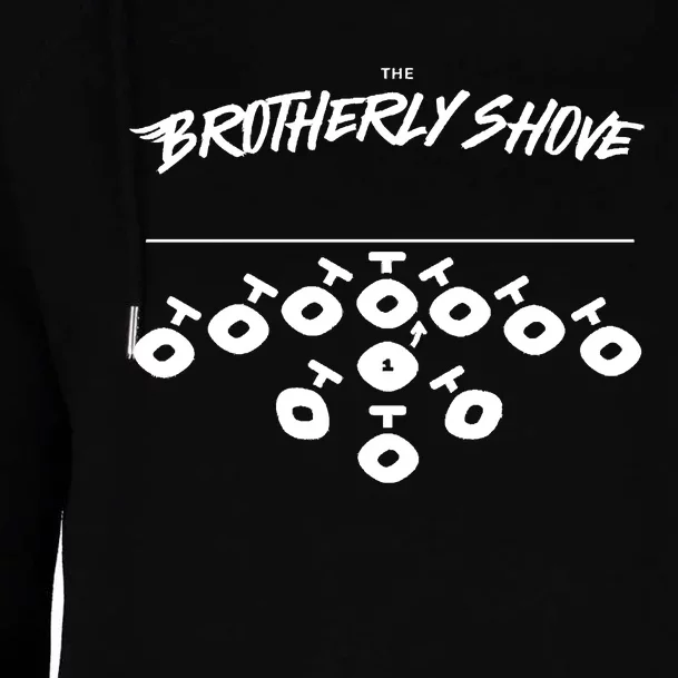 Eagles Brotherly Shove Womens Funnel Neck Pullover Hood