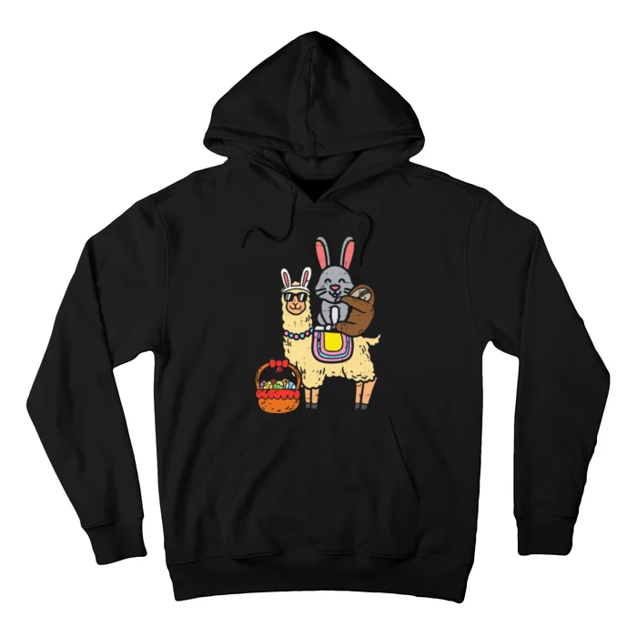 Easter Bunny Sloth On Llama Eggs Cute Alpaca Hoodie