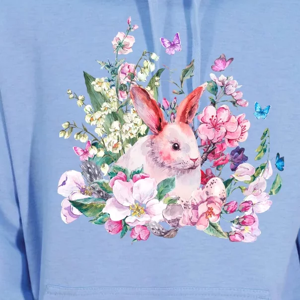 Easter Bunny Spring Flower Unisex Surf Hoodie