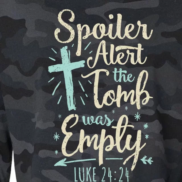 Easter Basket Stuffers Spoiler Alert Tomb Was Empty Cropped Pullover Crew