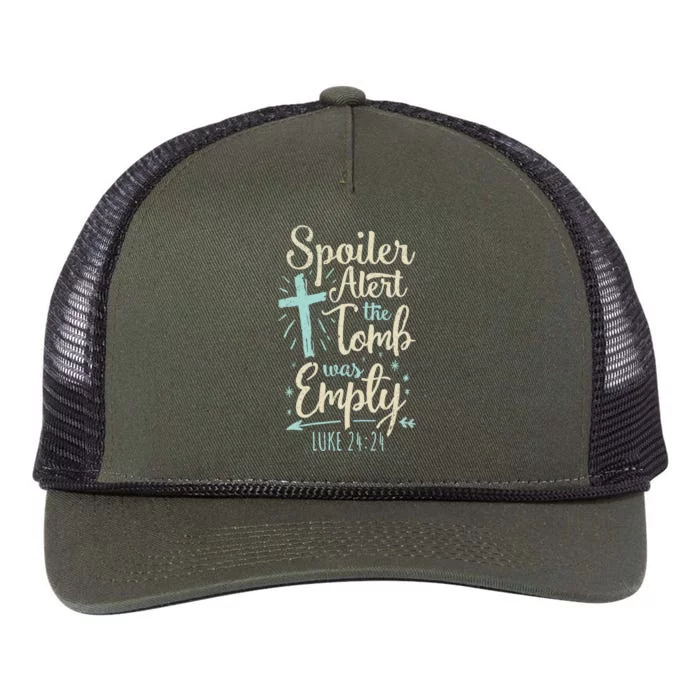 Easter Basket Stuffers Spoiler Alert Tomb Was Empty Retro Rope Trucker Hat Cap