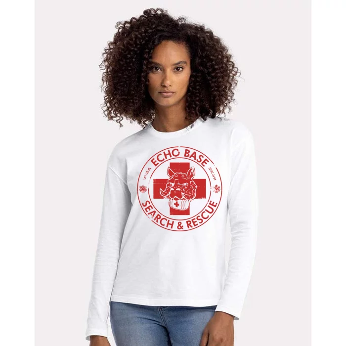 Echo Base Search And Rescue Womens Cotton Relaxed Long Sleeve T-Shirt