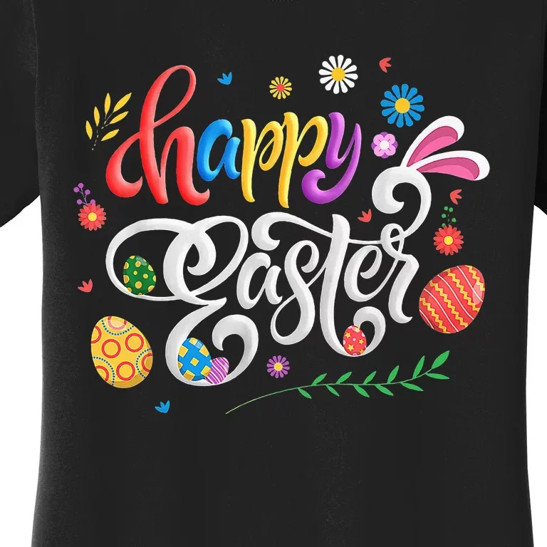 Easter Bunny Spring Hunt Eggs Rabbit Happy Easter Day Outfit Women's T-Shirt