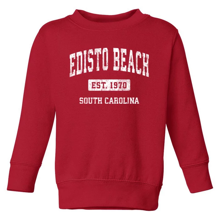 Edisto Beach South Carolina Sc Vintage Established Athletic Sports Desig Toddler Sweatshirt