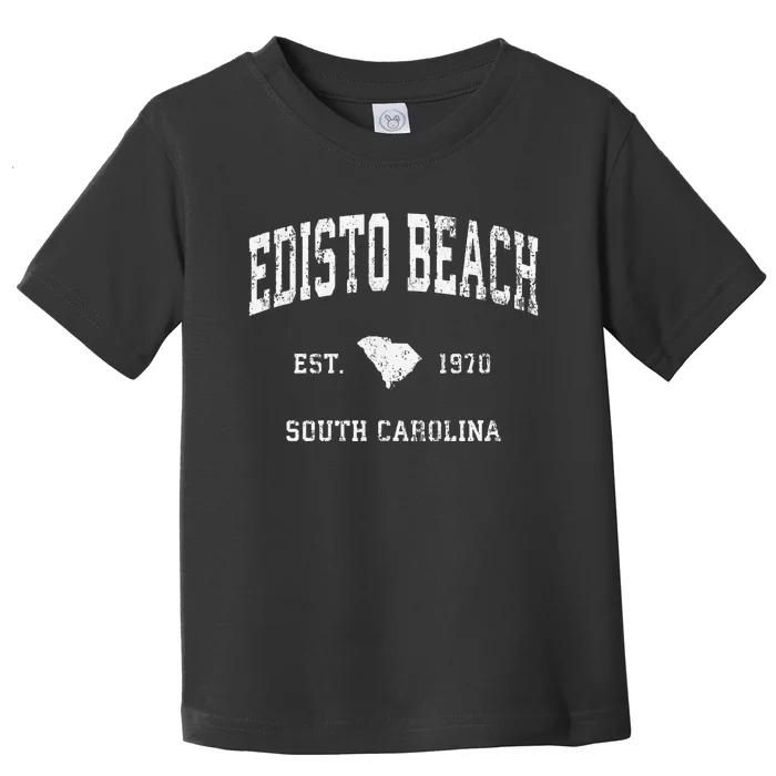 Edisto Beach South Carolina SC Vintage Athletic Sports Desig Toddler T-Shirt