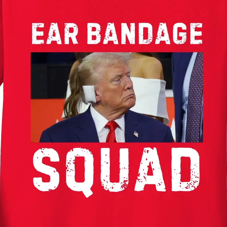 Ear Bandage Squad Kids Long Sleeve Shirt