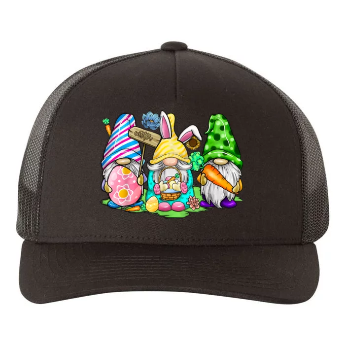 Easter Bunny Spring Gnome Easter Egg Hunting And Basket Gift Yupoong Adult 5-Panel Trucker Hat