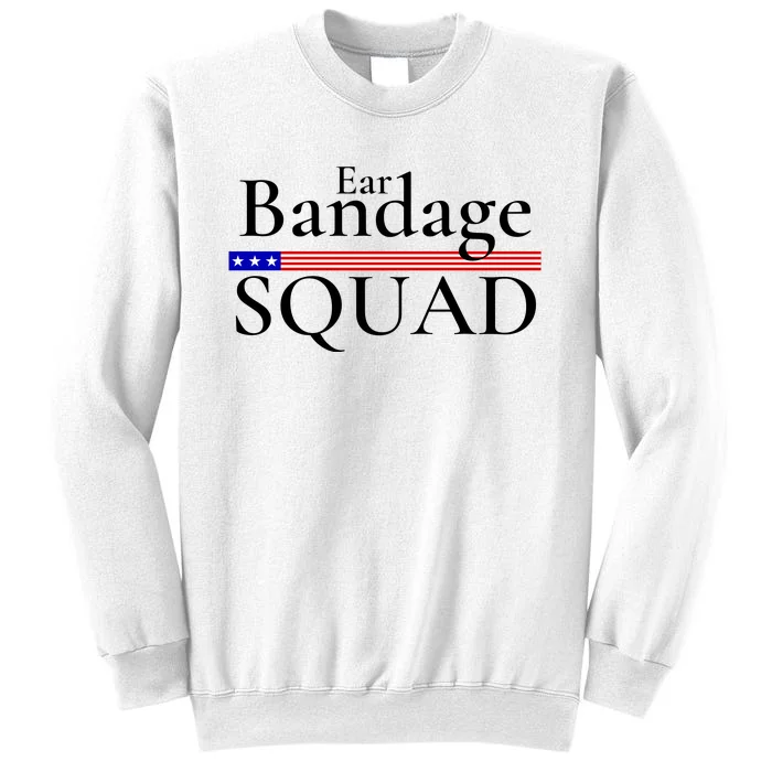 Ear Bandage Squad Patriotic Usa American Sweatshirt