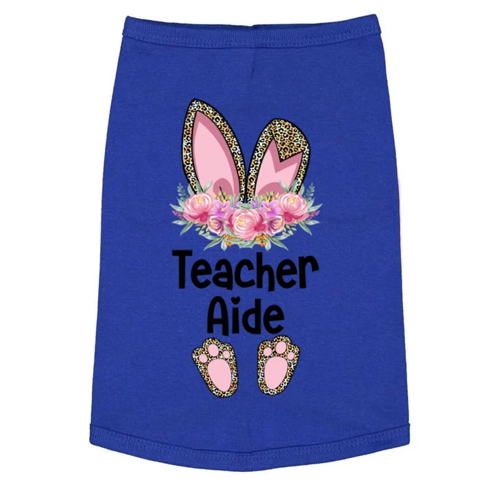 Easter Bunny School Teacher Leopard Teacher Aide Easter Gift Doggie Tank