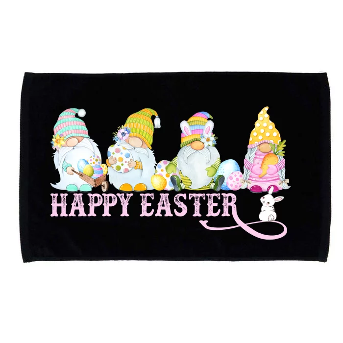 Easter Bunny Spring Gnome Easter Egg Hunting And Basket Microfiber Hand Towel