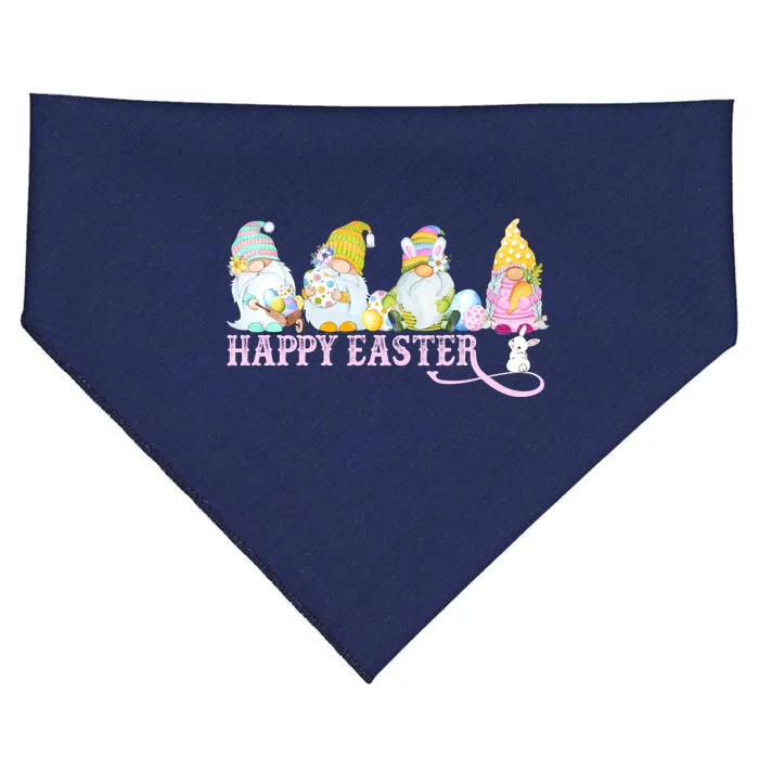 Easter Bunny Spring Gnome Easter Egg Hunting And Basket USA-Made Doggie Bandana