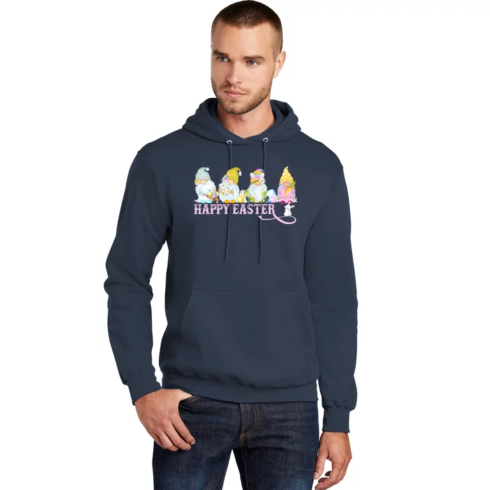 Easter Bunny Spring Gnome Easter Egg Hunting And Basket Hoodie