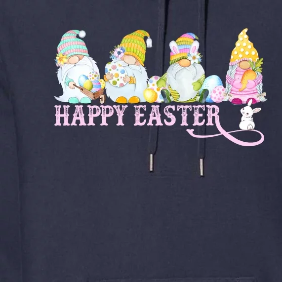 Easter Bunny Spring Gnome Easter Egg Hunting And Basket Premium Hoodie