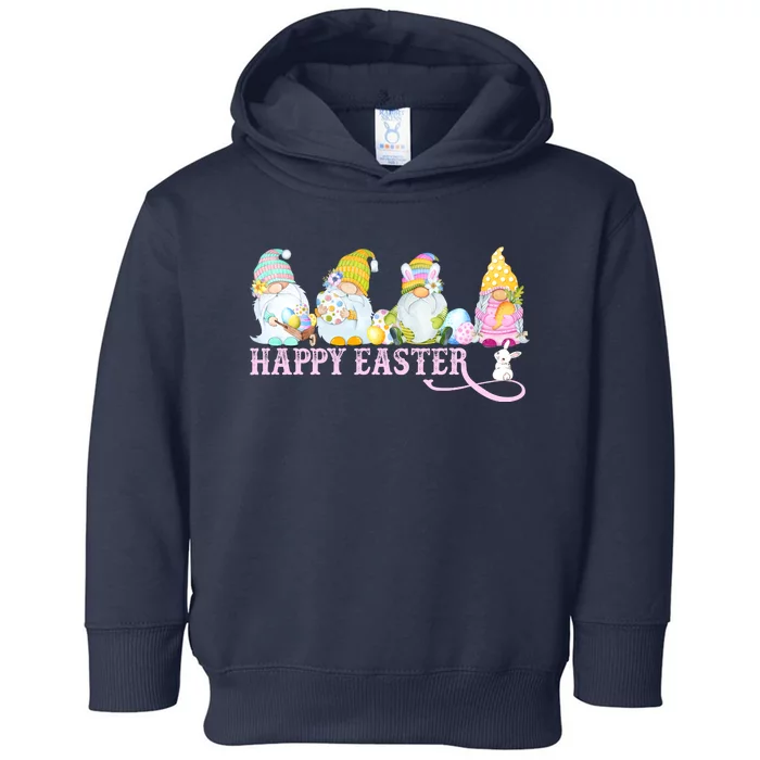 Easter Bunny Spring Gnome Easter Egg Hunting And Basket Toddler Hoodie