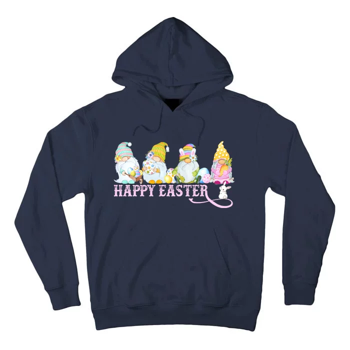 Easter Bunny Spring Gnome Easter Egg Hunting And Basket Tall Hoodie