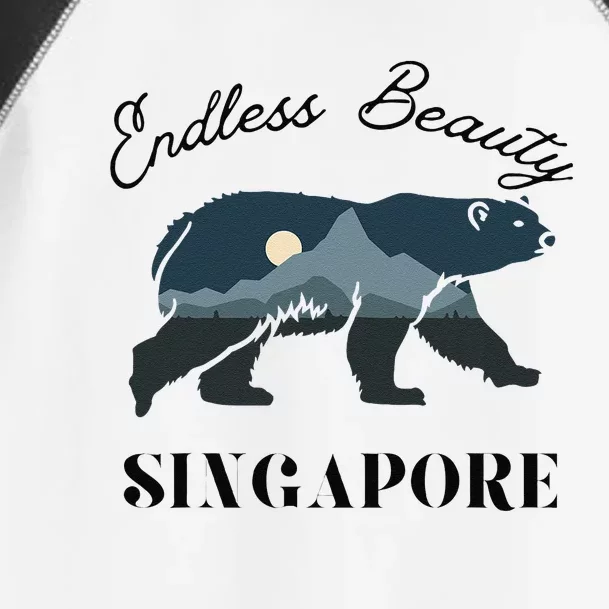 Endless Beauty Singapore Vacation Outfit Bear Singapore Toddler Fine Jersey T-Shirt