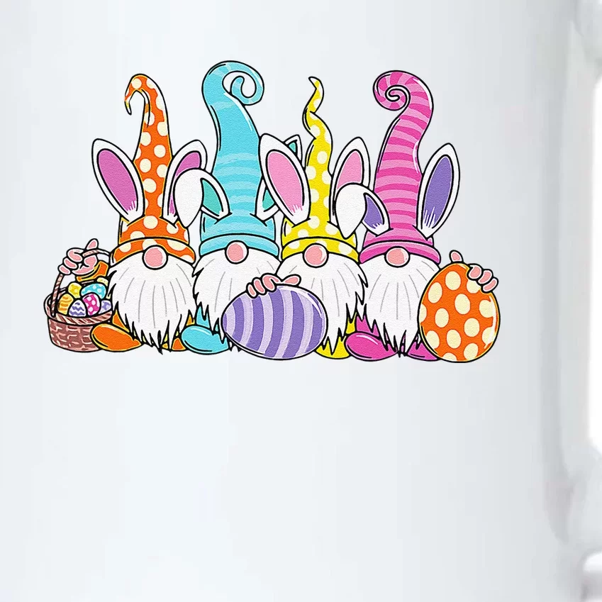 Easter Bunny Spring Gnome Easter Egg Hunting And Basket Gift Black Color Changing Mug