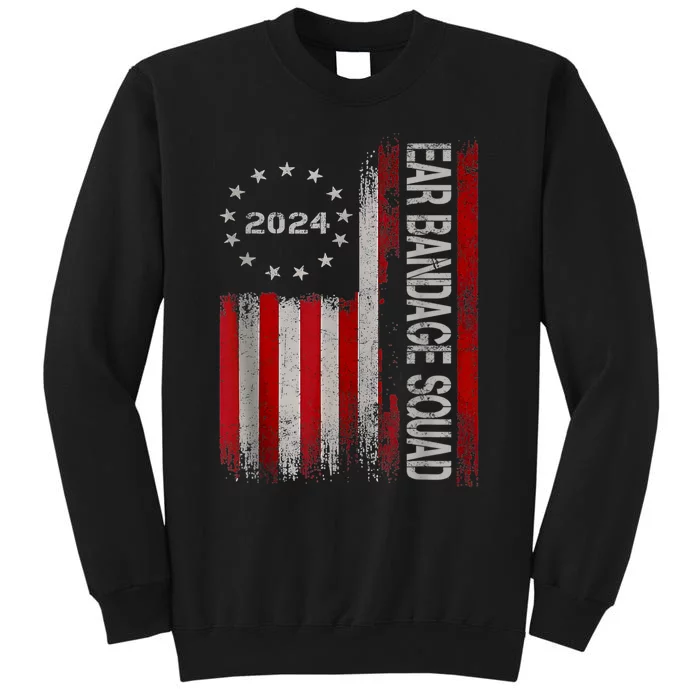 Ear Bandage Squad Patriotic Usa American Tall Sweatshirt