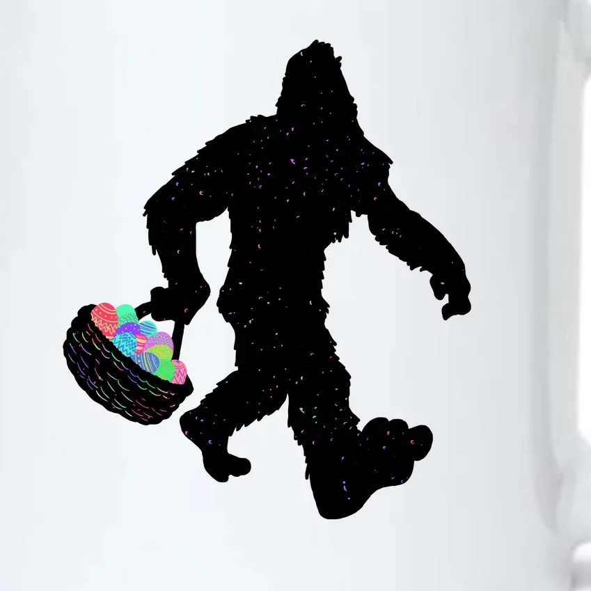 Easter Bigfoot Sasquatch Funny Easter Eggs Basket Black Color Changing Mug