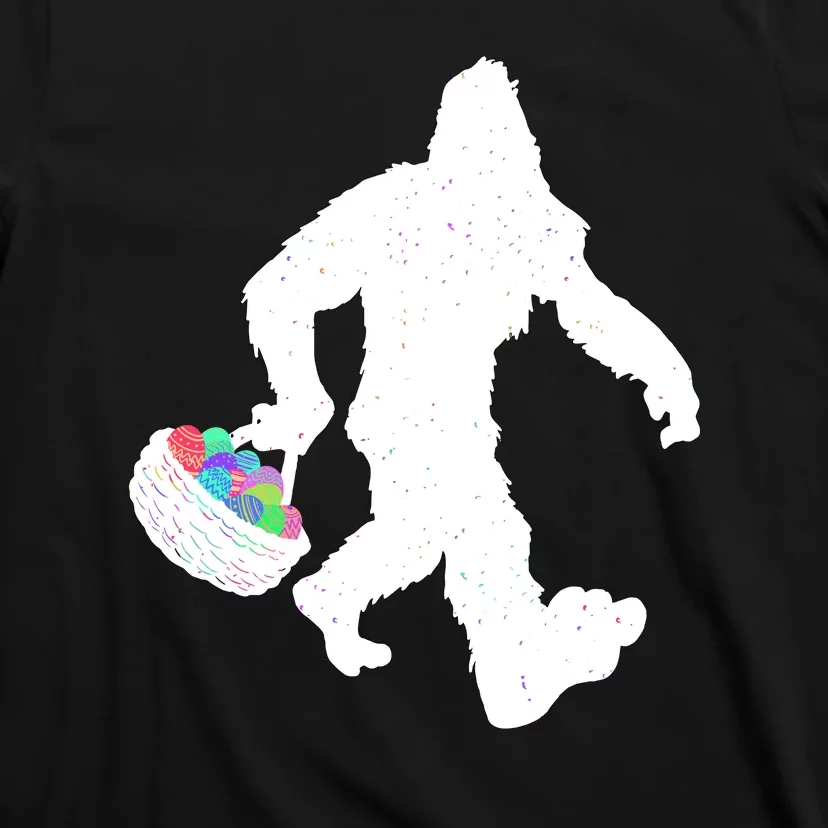 Easter Bigfoot Sasquatch Funny Easter Eggs Basket T-Shirt