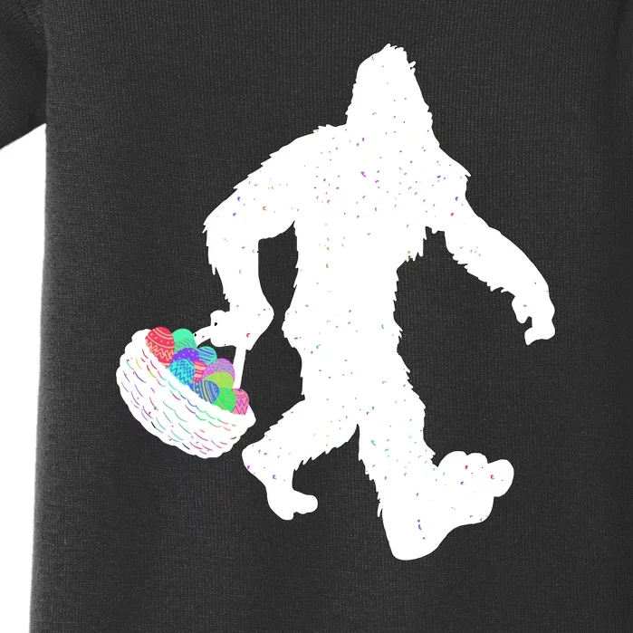 Easter Bigfoot Sasquatch Funny Easter Eggs Basket Baby Bodysuit