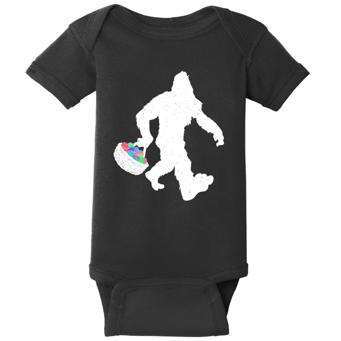 Easter Bigfoot Sasquatch Funny Easter Eggs Basket Baby Bodysuit