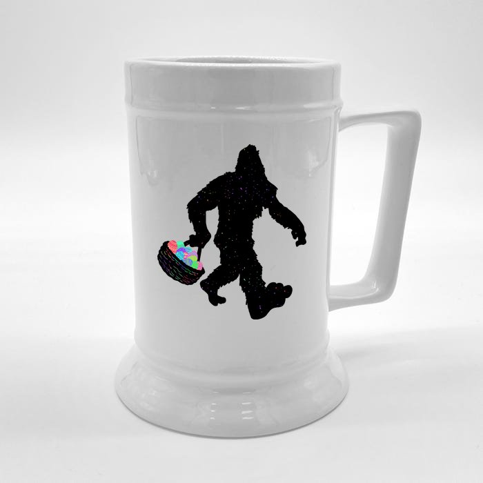 Easter Bigfoot Sasquatch Funny Easter Eggs Basket Front & Back Beer Stein