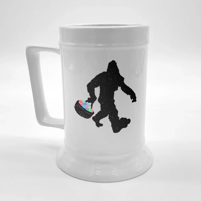 Easter Bigfoot Sasquatch Funny Easter Eggs Basket Front & Back Beer Stein