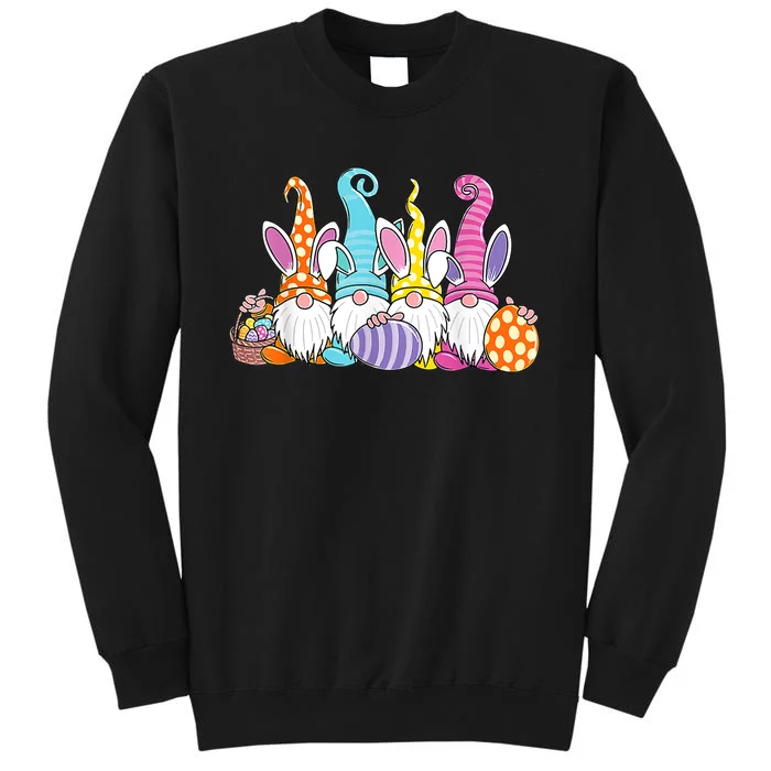 Easter Bunny Spring Gnome Easter Egg Hunting And Basket Gift Sweatshirt