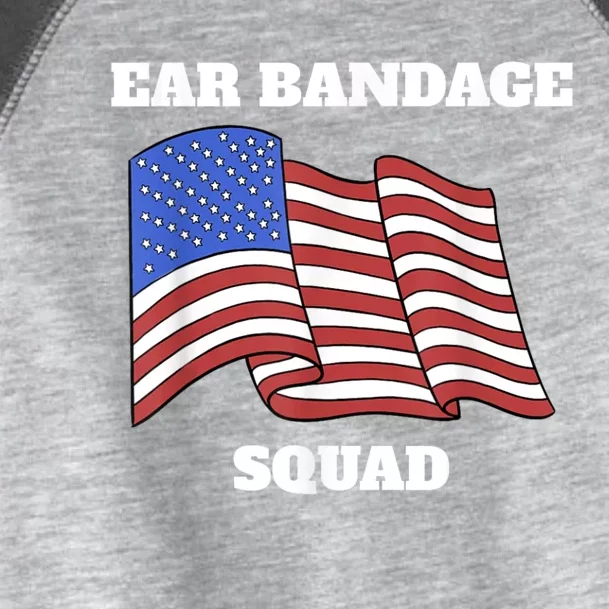 Ear Bandage Squad Patriotic Usa American Toddler Fine Jersey T-Shirt